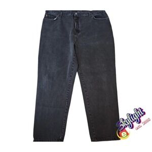 Route 66 Men's Black Straight Leg Regular Fit Premium Denim Jeans Size 40x30